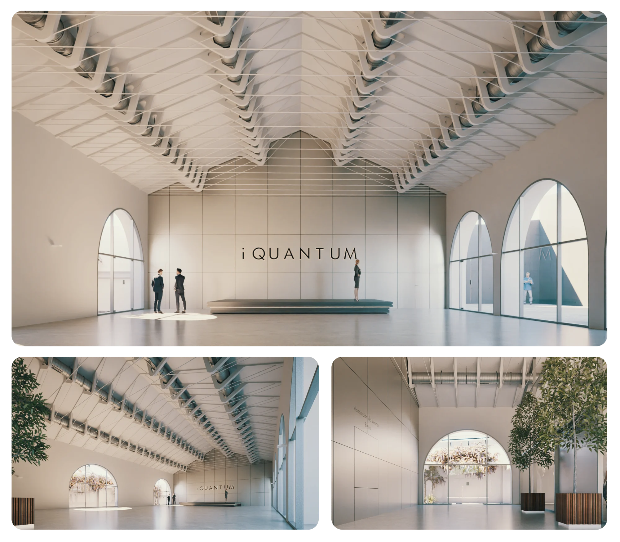Interior del edificio iQuantum, sede oficial de Building DS